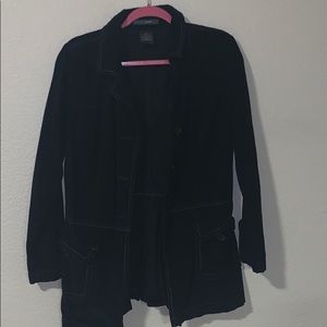 Black flannel coat